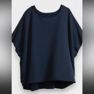 Frank & Eileen Classic Navy Audrey top